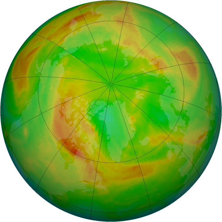 Arctic ozone map for 28 May 2002